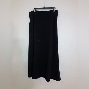 TALBOTS vintage classic black maxi skirt size 18